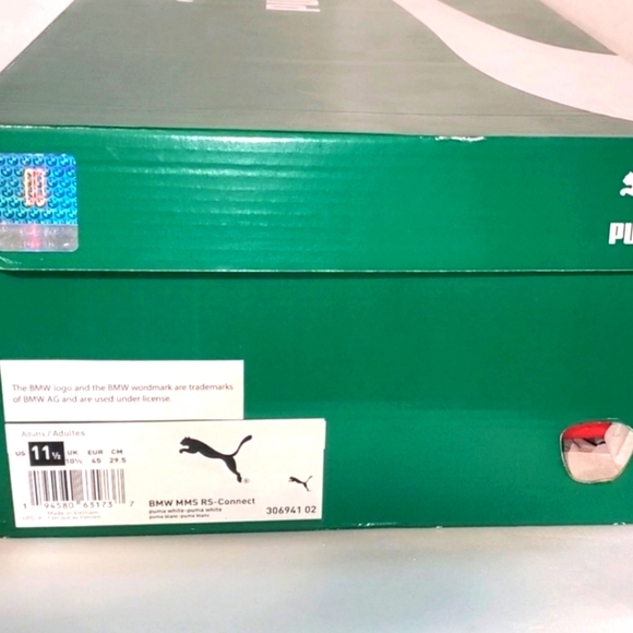 PUMA BMW M Motorsport Rs -Connect Men's Trainers White Size 11.5 Style 306941-02 - Picture 5 of 12